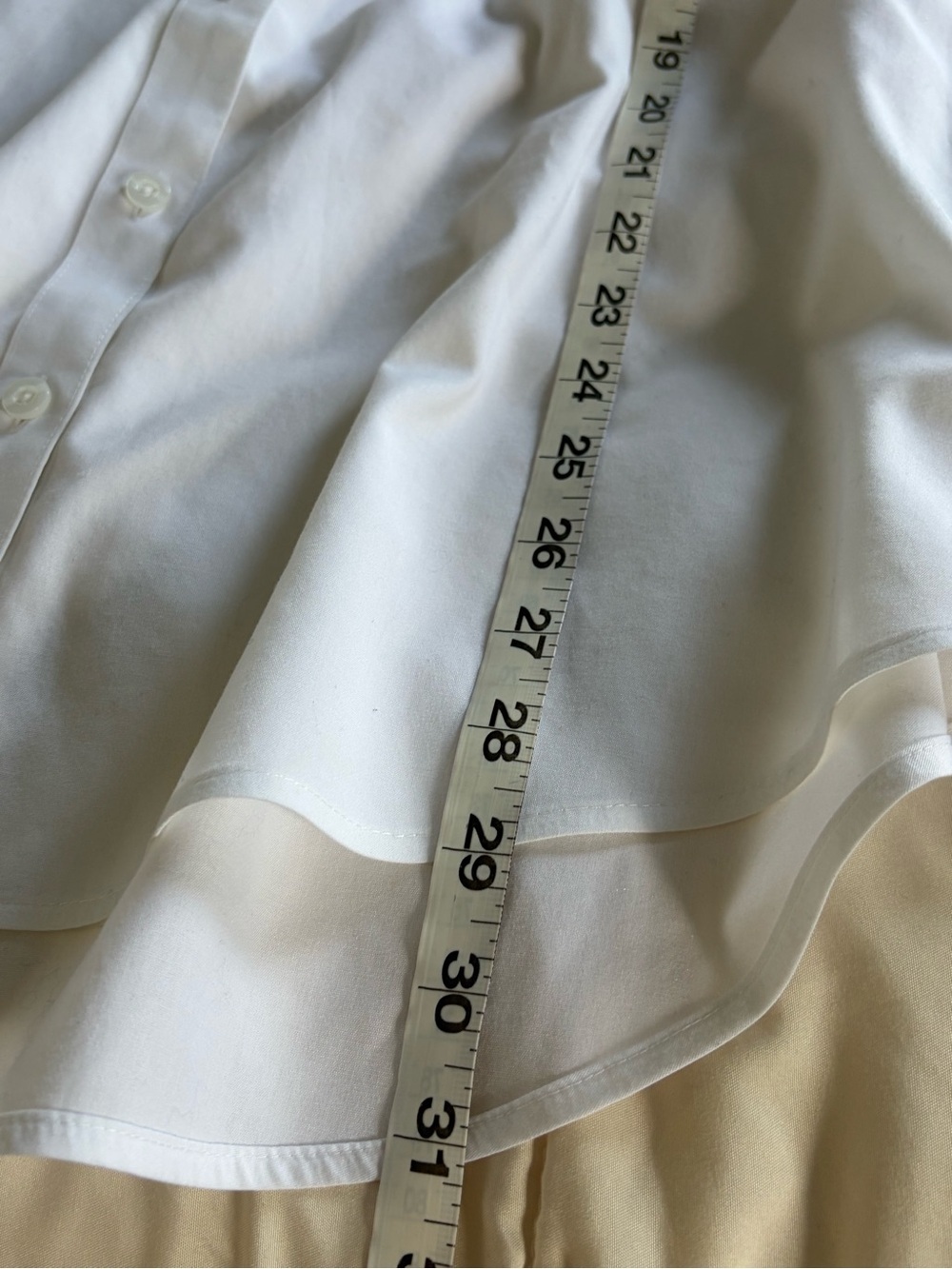 Chico's White Collared Button-Up Shirt - Picture 5 of 7
